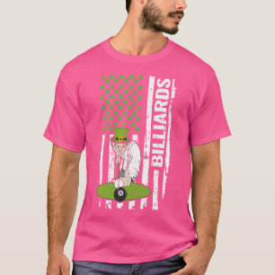 Camiseta Dia de São Patrício Billiards Sport Irish Flag