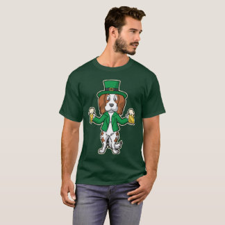 Camiseta Dia de São Patrício branco vermelho irlandês das