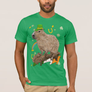 Camiseta Dia de São Patrício Capivara Irlandesa