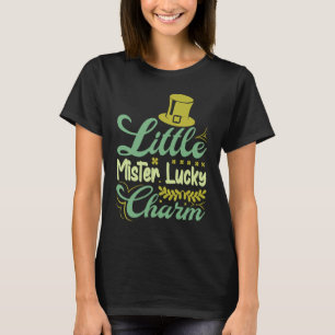 Camiseta Dia de São Patrício Charme Irlandês Pequeno Senhor