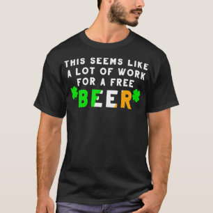 Camiseta Dia de São Patrício Com Presente Design Para Cerve