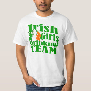 Camiseta Dia de São Patrício da equipe de bebendo irlandesa
