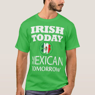 Camiseta Dia de São Patrício de amanhã irlandês do México h