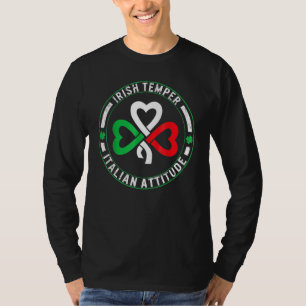 Camiseta Dia de São Patrício de Atitude Italiano de Temper