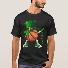 Camiseta Dia de São Patrício de basquetebol Engraçado Dabbi