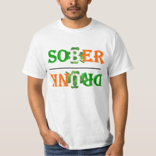 Camiseta Dia de São Patrício de bebado engraçado