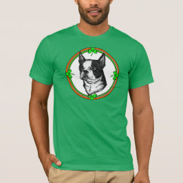 Camiseta Dia de São Patrício de Boston Terrier