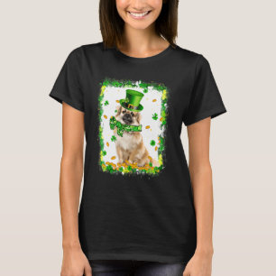 Camiseta Dia de São Patrício de Cachorro Espanhol Cute Tibe