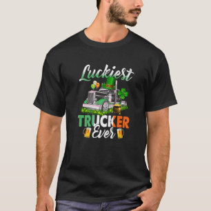 Camiseta Dia de São Patrício De Caminhão Mais Sortudo - Dri