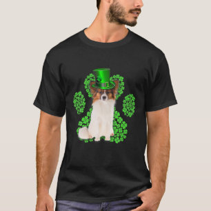 Camiseta Dia de São Patrício de Clovers de Papillon Shamroc
