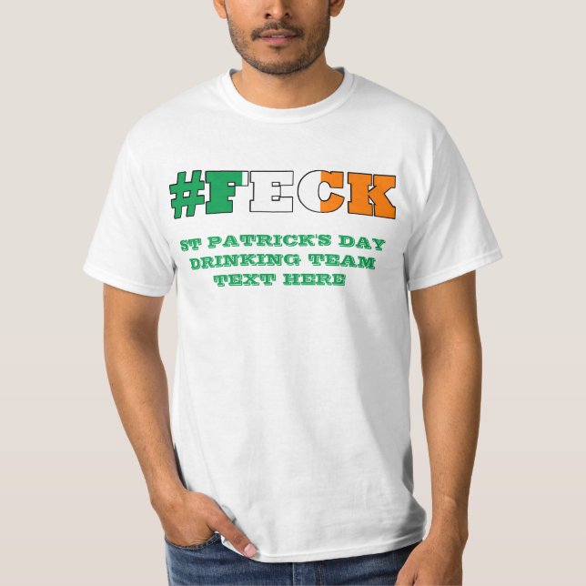Camiseta Dia de São Patrício de fecal irlandês (Frente)