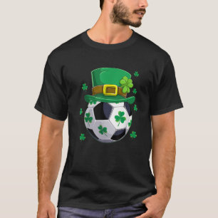 Camiseta Dia de São Patrício De Futebol Leprechaun Shamro