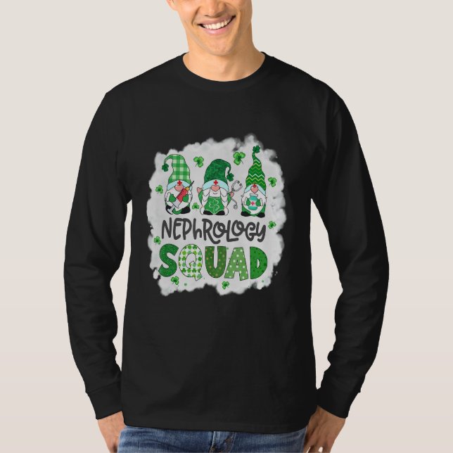 Camiseta Dia de São Patrício de Gnomias da Esquadra de Nefr (Frente)