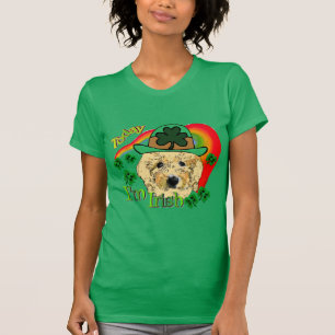 Camiseta Dia de São Patrício de Goldendoodle