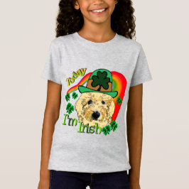 Camiseta Dia de São Patrício de Goldendoodle