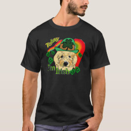 Camiseta Dia de São Patrício de Goldendoodle