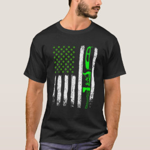 Camiseta Dia de São Patrício de madeira Vintage América Irl