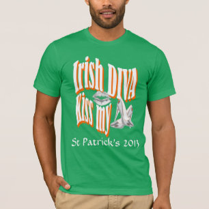 Camiseta Dia de São Patrício de menina irlandesa
