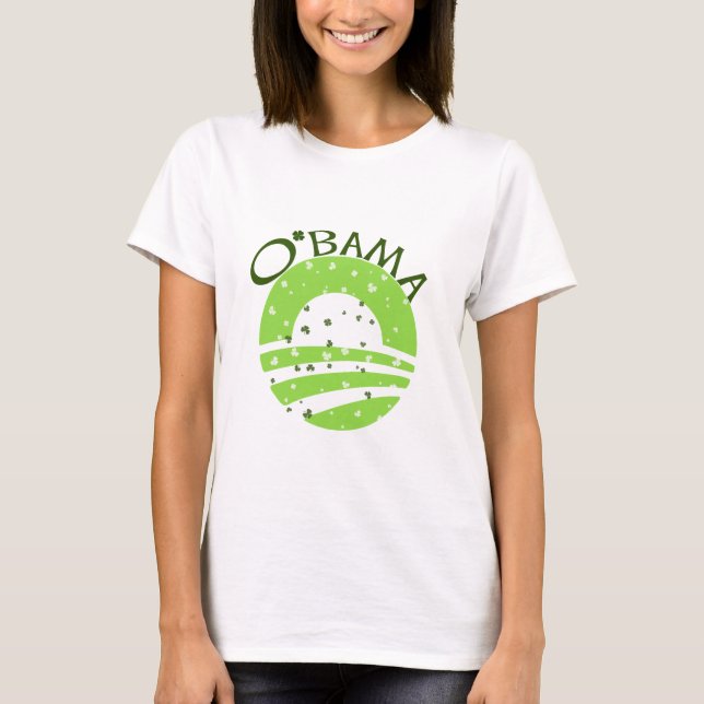 Camiseta Dia de São Patrício de Obama (Frente)