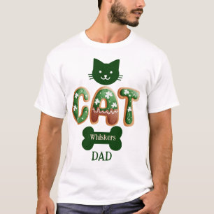 Camiseta Dia de São Patrício de Pai de Gato de Irlandês da 