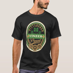 Camiseta Dia de São Patrício de Pittsburgh Steel City Yinze