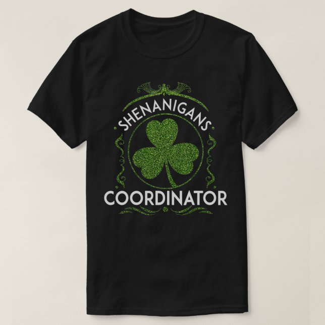 Camiseta Dia de São Patrício de Professores Coordenadores S (Frente do Design)