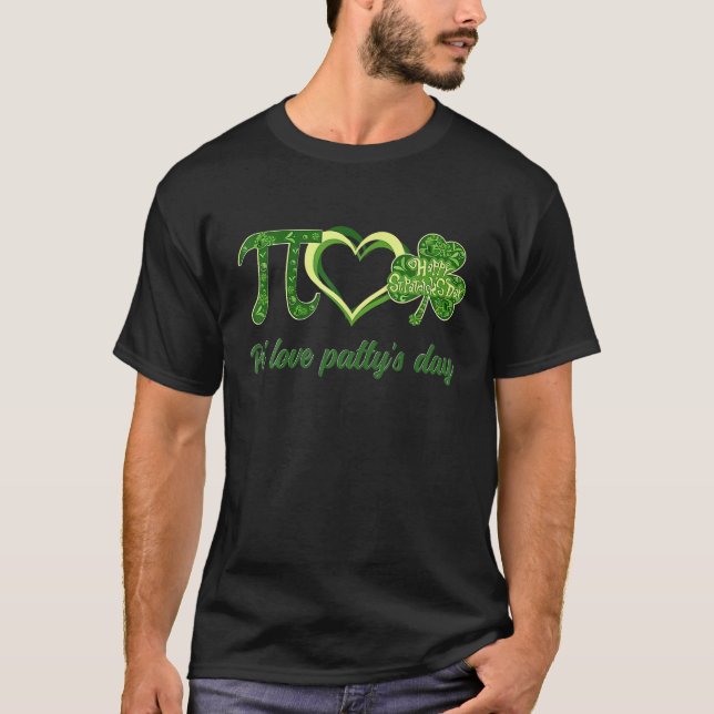 Camiseta Dia de São Patrício De Professores De Matemática P (Frente)