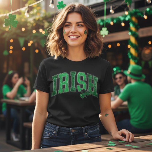 Camiseta Dia de São Patrício de Retro do Orgulho Irlandês (Irish Pride Retro St Patrick's Day T-Shirt)