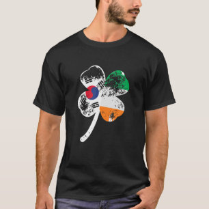 Camiseta Dia de São Patrício de Shamrock irlandês corean