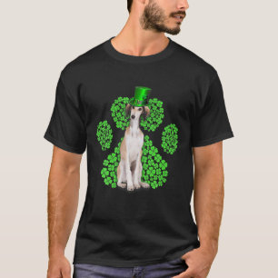 Camiseta Dia de São Patrício de trevas da Paw Shamrock Salu