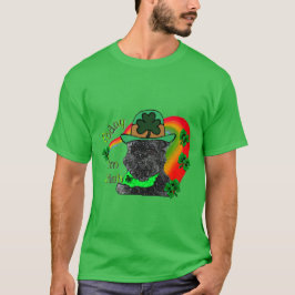 Camiseta Dia de São Patrício do Affenpinscher