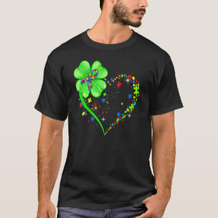 Camiseta Dia de São Patrício do Autismo Engraçado C Mãe do