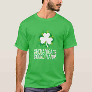 Camiseta Dia de São Patrício do Coordenador Shenanigans