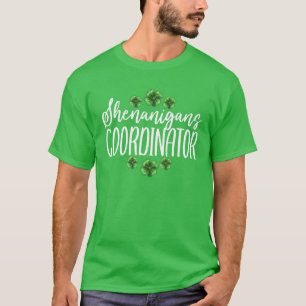 Camiseta Dia de São Patrício do Coordenador Shenanigans