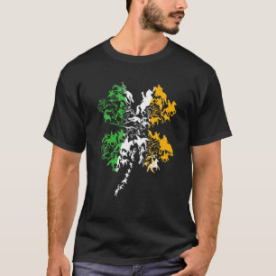 Camiseta Dia de São Patrício do Equestrian Lover Clover Lea