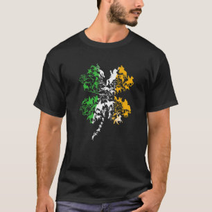 Camiseta Dia de São Patrício do Equestrian Lover Clover Lea