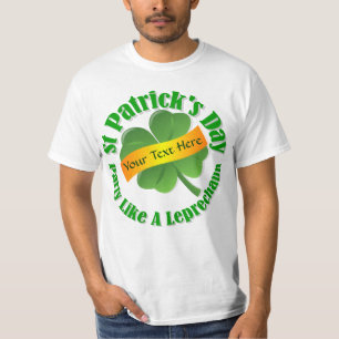 Camiseta Dia de São Patrício do partido Leprechaun