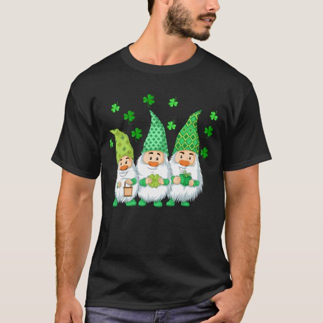 Camiseta Dia de São Patrício dos Gnomos (Frente)