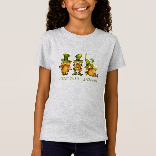Camiseta Dia de São Patrício dos Gnomos Mais Altos do Lepre (Frente)