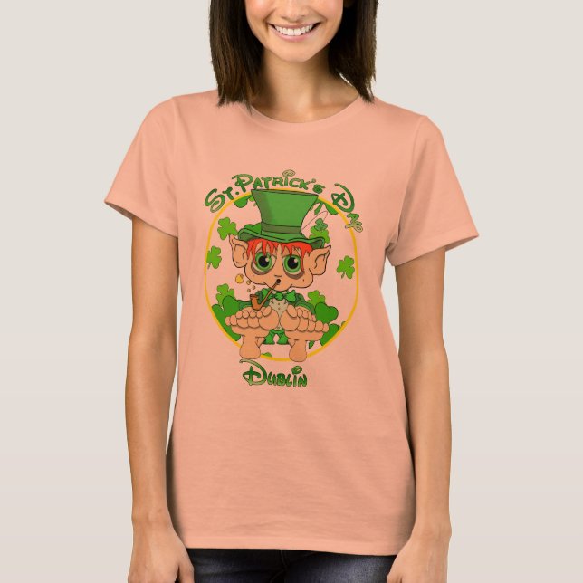 Camiseta Dia de São Patrício Dublin (Frente)