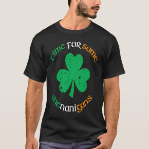 Camiseta Dia de São Patrício É Hora de Algumas Travessuras 