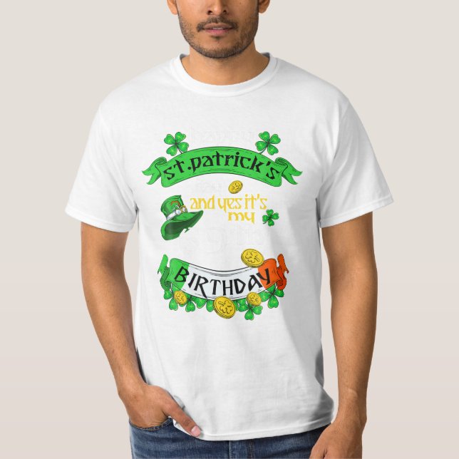 Camiseta Dia de São Patrício E Sim (Frente)
