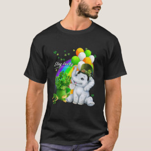 Camiseta Dia de São Patrício Elefante Bonito Fique Com So