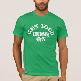 Camiseta Dia de São Patrício Engraçado Coloque Seu Irlandês