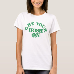 Camiseta Dia de São Patrício Engraçado Coloque Seu Irlandês