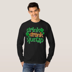 Camiseta Dia de São Patrício engraçado para homens