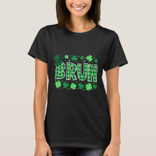 Camiseta Dia de São Patrício Engraçado Plaid Verde Adolesce