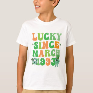Camiseta Dia de São Patrício Engraçado Sorte Desde Março De