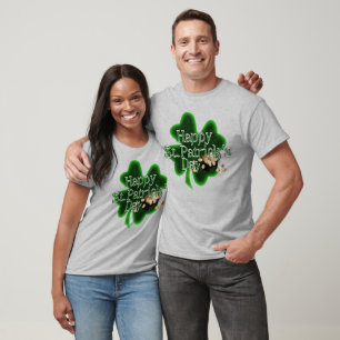 Camiseta Dia de São Patrício Feliz - Pote De Dourado