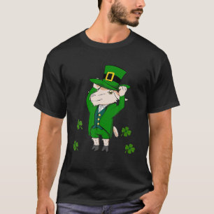 Camiseta Dia de São Patrício Funny Goat Leprechaun Kids Boy